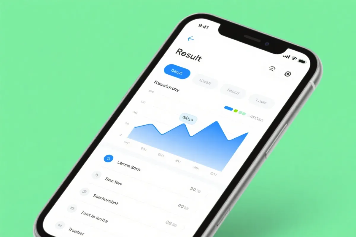 移动端结果与走势示意